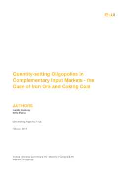 Quantity-setting Oligopolies in Complementary Input Markets