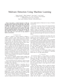 Malware Detection Using Machine Learning