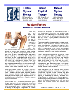Fracture Factors - Linden Physical Therapy