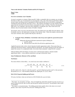 Notes on the Gordon Valuation Formula (B-K