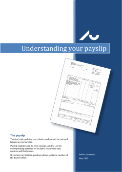Understanding your Payslip a guide by AU