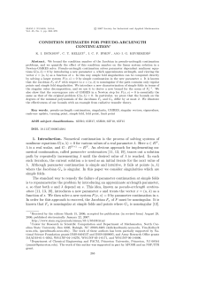 Condition Estimates for Pseudo