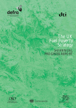 The UK Fuel Poverty Strategy