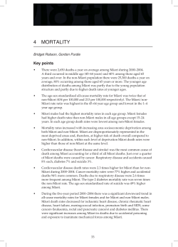 Chapter 4: Mortality