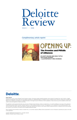 The Promise and Pitfalls of Alliances