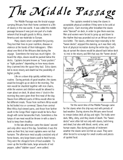 The Middle Passage Assignment