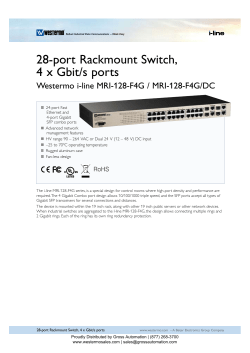 28-port Rackmount Switch, 4 x Gbit/s ports