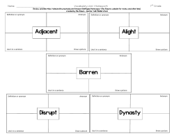 Adjacent Dynasty Disrupt Barren Alight