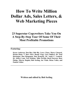 How To Write Million Dollar Ads - Occentra American Business Labs