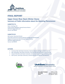 Upper Green River Basin Summary (2012)
