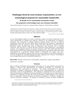 Challenges faced by rural artisans communities: an eco