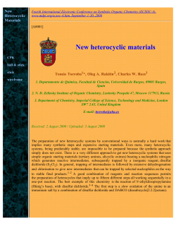 New heterocyclic materials by new MCRs and domino reactions