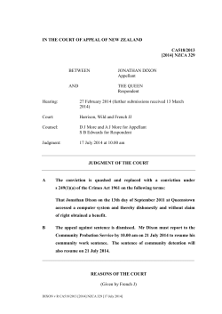 The New Zealand Court of Appeal