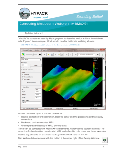 Correcting Multibeam Wobble in MBMAX64
