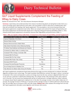 TB 4348 QLF Liquid Supplements Complement the Feeding of