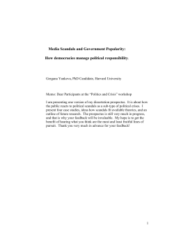 Media Scandals and Government Popularity: How democracies