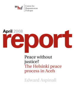 Peace without justice?