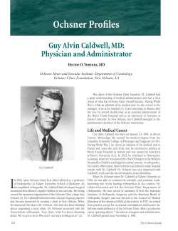 Guy Caldwell, MD - Medicine Program Medicine Program