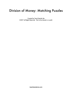 Division Puzzles - Teach Beside Me