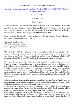 AMERICAN VISIONS/ MANIFEST DESTINY http://www.youtube.com
