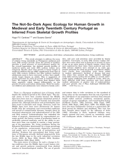 The not-so-Dark Ages: Ecology for human growth in medieval and