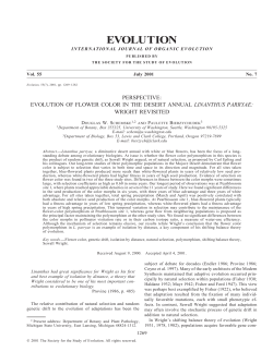 evolution - Department of Zoology, UBC