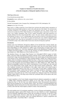 Natural ocean iron fertilisation, through the addition of iron leached