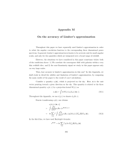 On the accuracy of Limber`s approximation