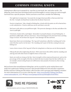 common fishing knots