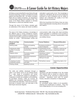 A Career Guide for Art History Majors - College of Fine Arts