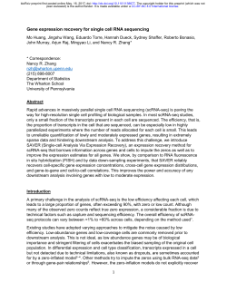 Gene Expression Recovery For Single Cell RNA Sequencing