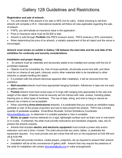 Gallery 128 Guidelines and Restrictions