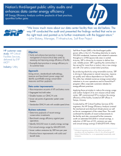 Salt River Project audits and enhances data center energy efficiency