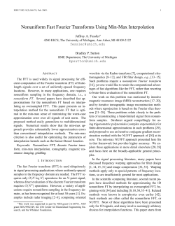 Nonuniform Fast Fourier Transforms Using Min