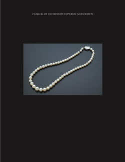 Catalog Of Un-exhibited Jewelry And Objects