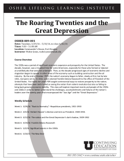 The Roaring Twenties and the Great Depression