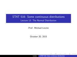 The Normal Distribution