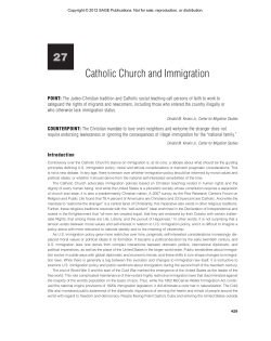 Catholic Church and Immigration