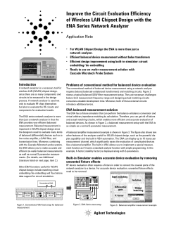 Improve the Circuit Evaluation Efficiency of Wireless LAN