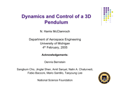 Dynamics and Control of a 3D Pendulum