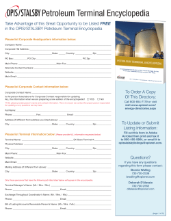Petroleum Terminal Encyclopedia