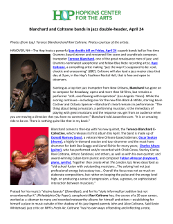 Blanchard and Coltrane bands in jazz double