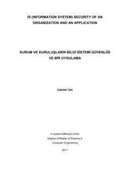 information system - Başkent &Uuml;niversitesi