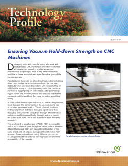 Ensuring Vacuum Hold-down Strength on CNC Machines