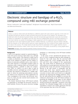 Electronic structure and bandgap of ?