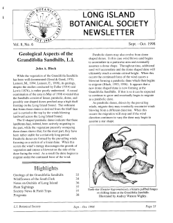 NEWSLETTER - Long Island Botanical Society