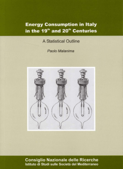 Energy consumption in Italy, 1861-2000