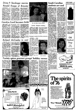 Carolyn Lord becomes bride South Carolina students are wed