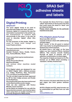 PCL3 Digital - Label Connections