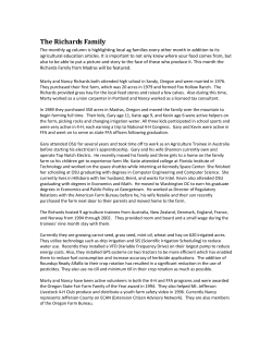 Farm Family Feature- The Richards